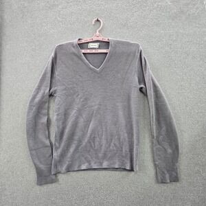 Christian Dior‎ Men Sweater L Gray Long Sleeve Acrylic Orlon READ